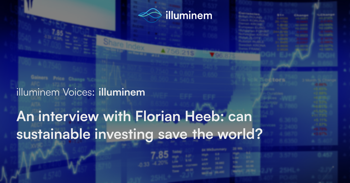 An interview with Florian Heeb: can sustainable investing save the ...