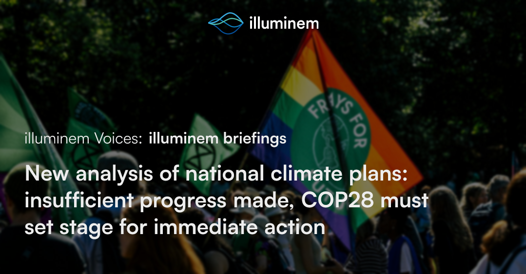 New Analysis Of National Climate Plans: Insufficient Progress Made ...