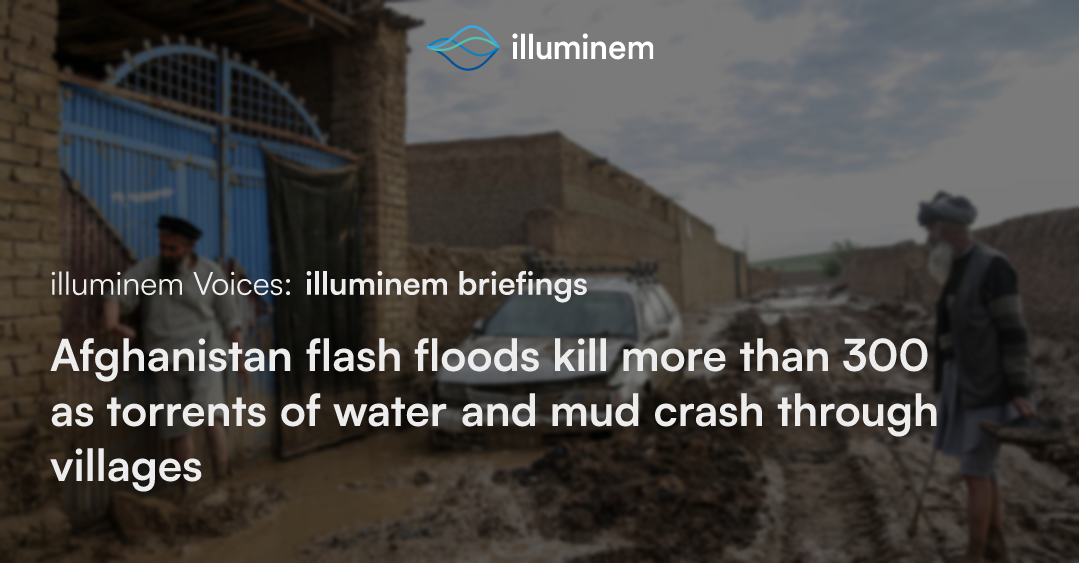 Afghanistan flash floods kill more than 300 as torrents of water and ...