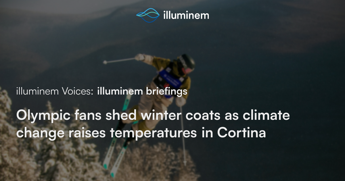Olympic fans shed winter coats as climate change raises temperatures in ...