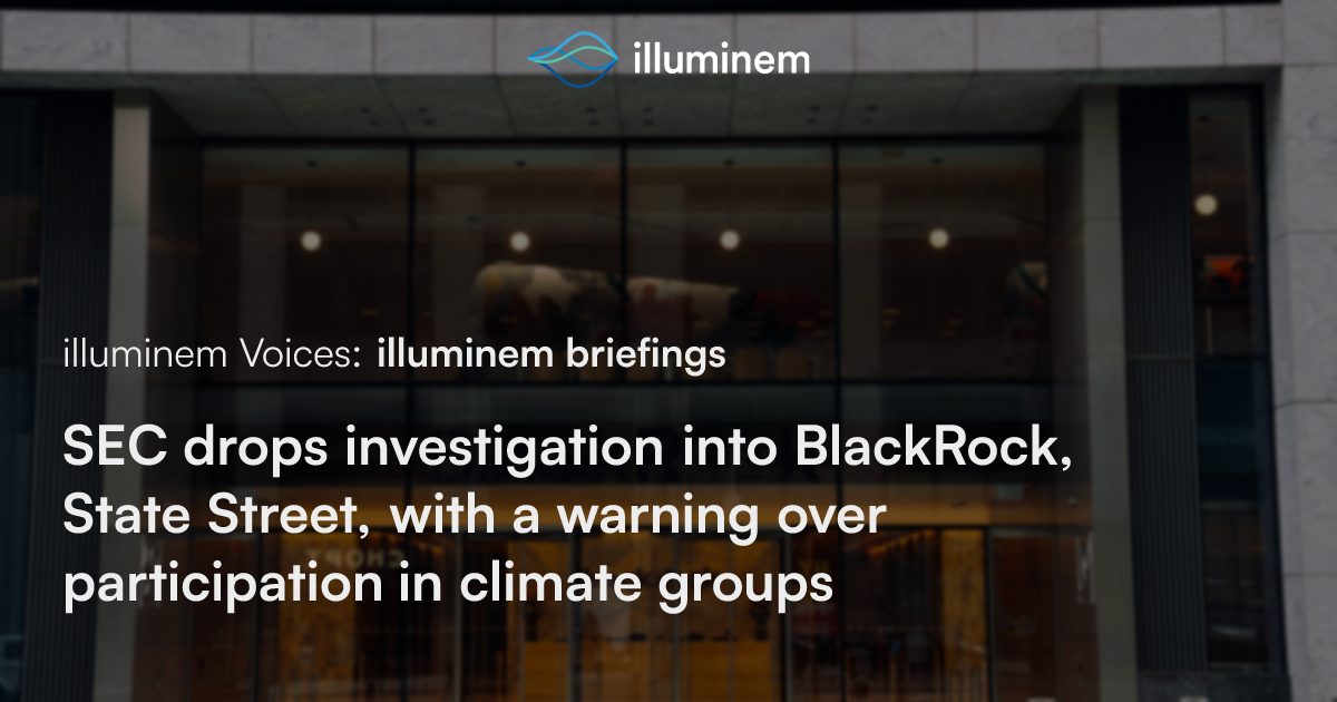 SEC drops investigation into BlackRock, State Street, with a warning ...