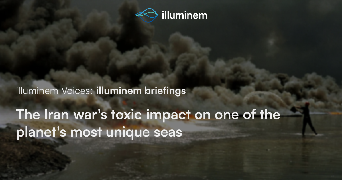 The Iran war’s toxic impact on one of the planet’s most unique seas ...