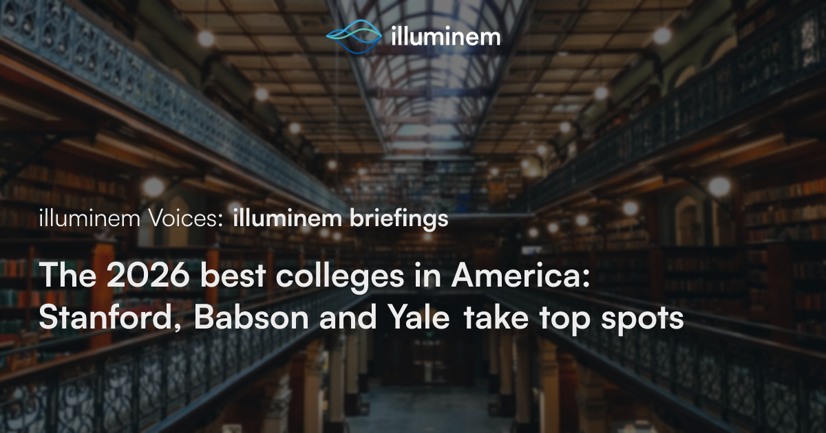 The 2026 best colleges in America: Stanford, Babson and Yale take top ...