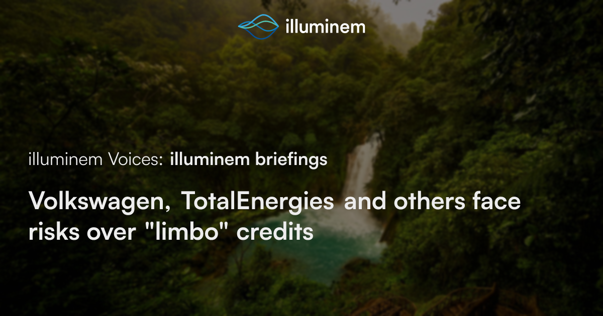 Volkswagen, TotalEnergies and others face risks over “limbo” credits ...