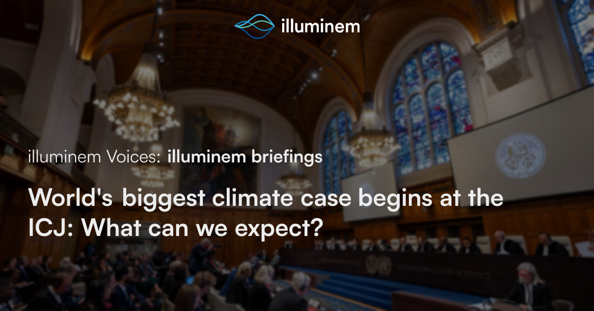 World’s biggest climate case begins at the ICJ: What can we expect ...